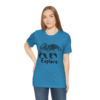 Bear Explore Unisex Jersey Short Sleeve Tee