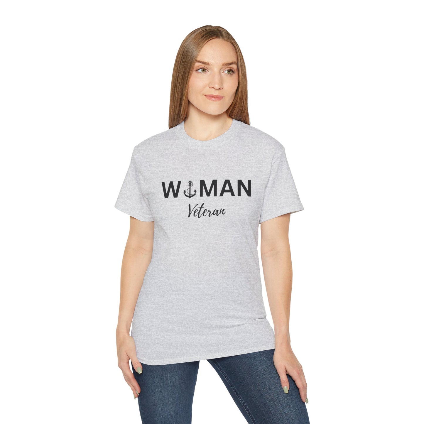 Woman Veteran - Navy Ultra Cotton Tee