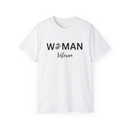 Woman Veteran - USMC - Ultra Cotton Tee