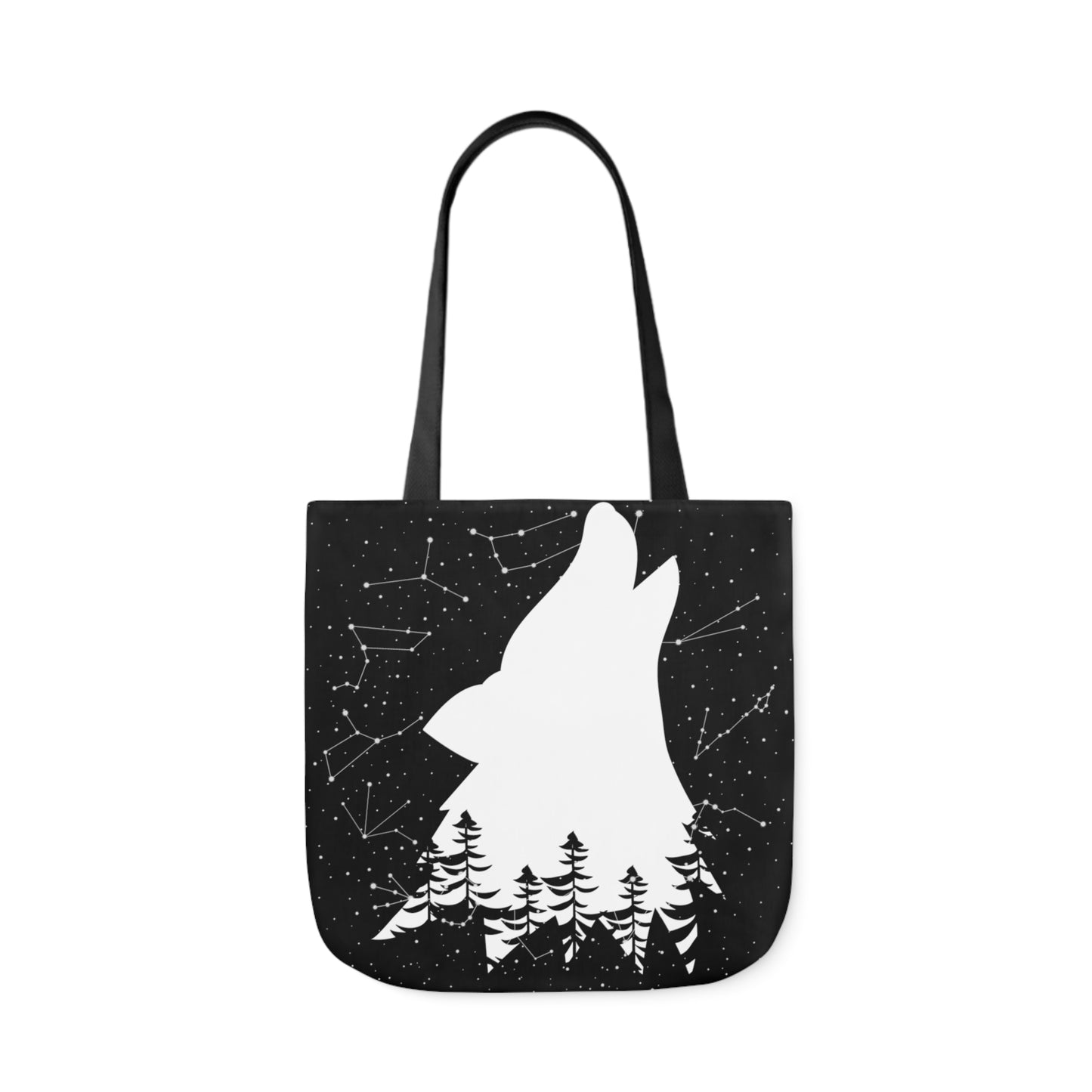 Howling Wolf Canvas Tote Bag