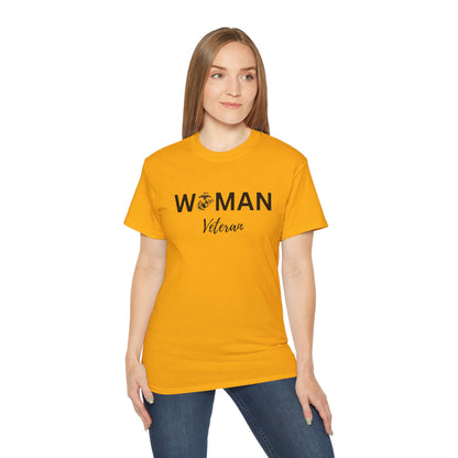 Woman Veteran - USMC - Ultra Cotton Tee