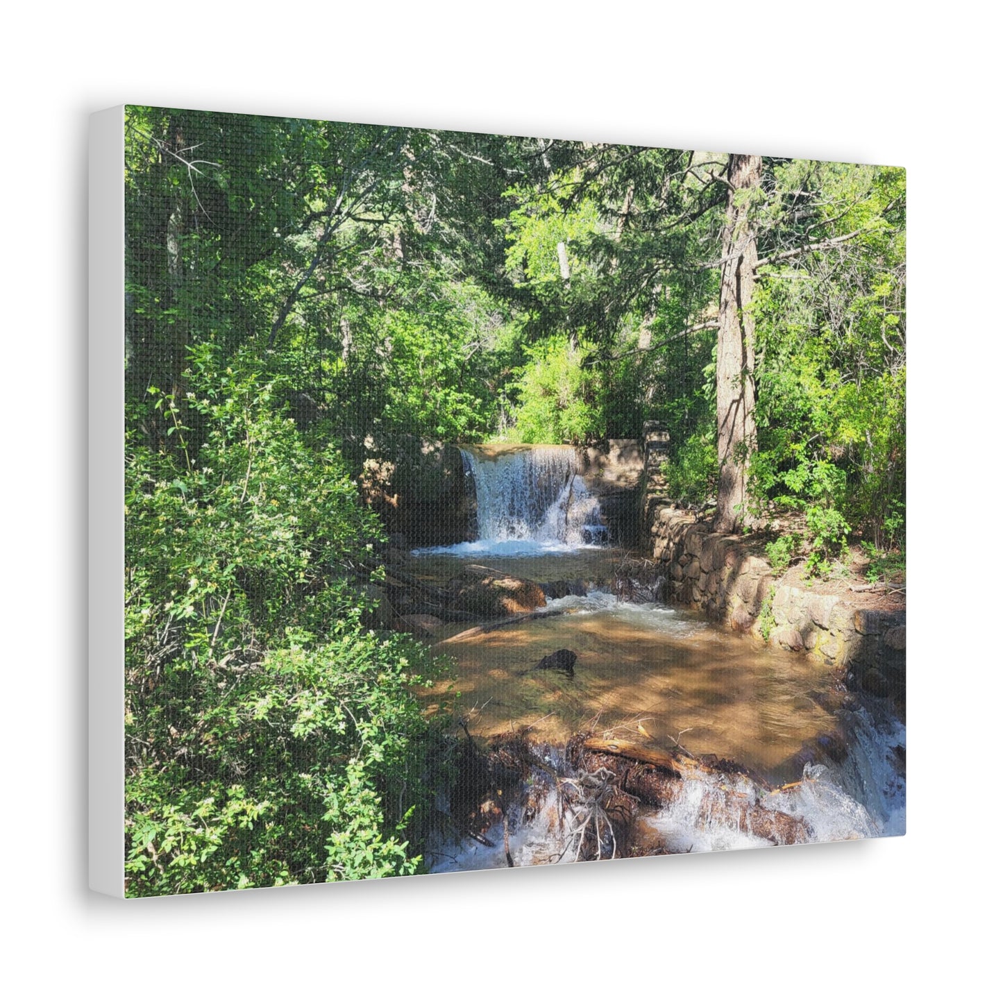 Woodland Waterfall Canvas Gallery Wraps