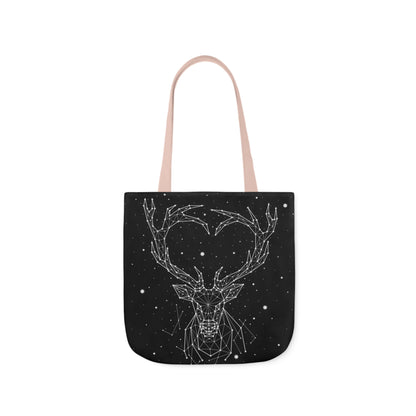 Deer Heart Constellation Canvas Tote Bag