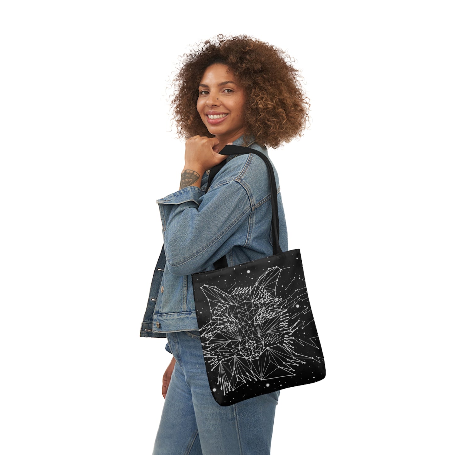 Fox Constellation Canvas Tote Bag