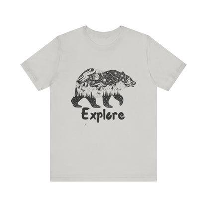 Bear Explore Unisex Jersey Short Sleeve Tee