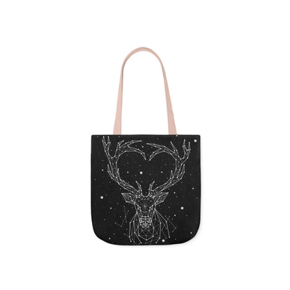 Deer Heart Constellation Canvas Tote Bag