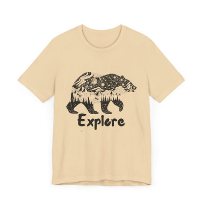 Bear Explore Unisex Jersey Short Sleeve Tee