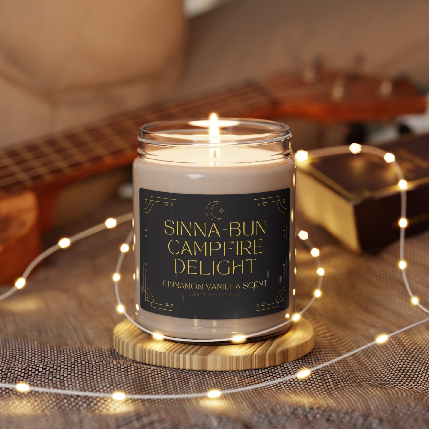 Sinna-Bun Campfire Delight Cinnamon Vanilla Scented Soy Candle