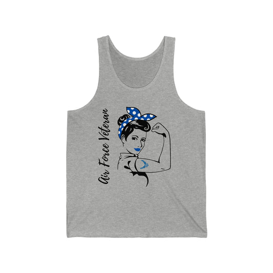 Female Air Force Veteran Jersey Tank