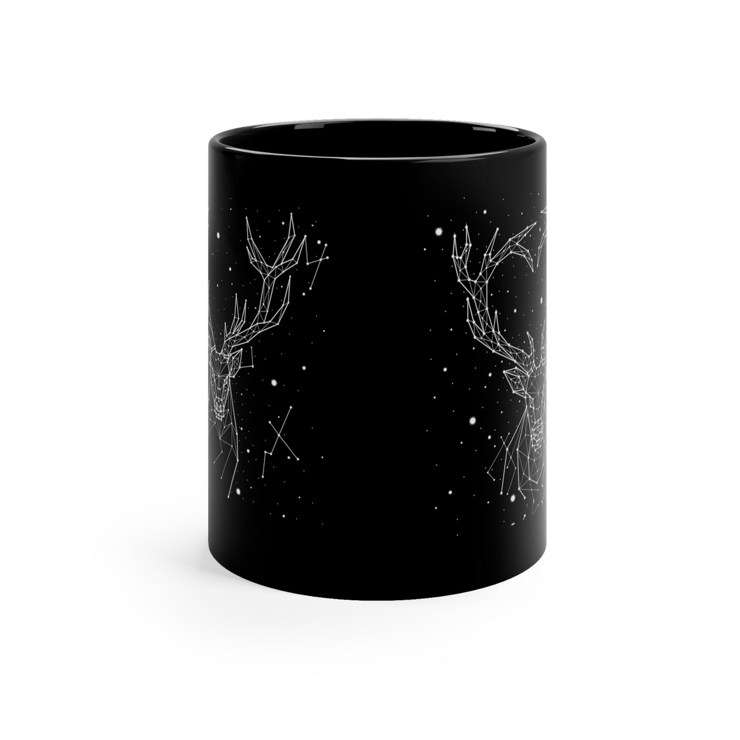 Deer Constellation 11oz Black Mug