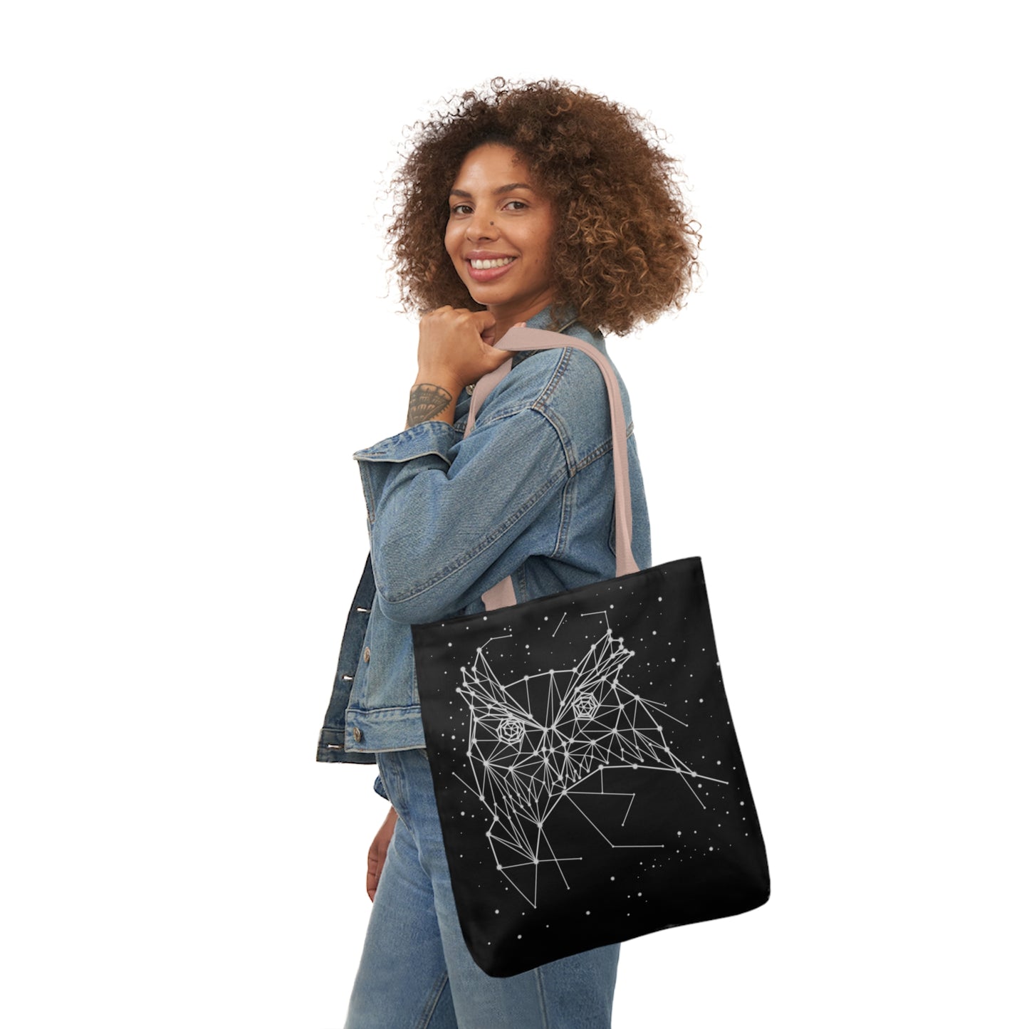 Owl Constellation Canvas Tote Bag