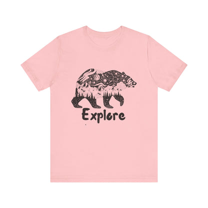 Bear Explore Unisex Jersey Short Sleeve Tee