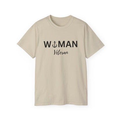 Woman Veteran - Navy Ultra Cotton Tee