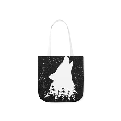 Howling Wolf Canvas Tote Bag