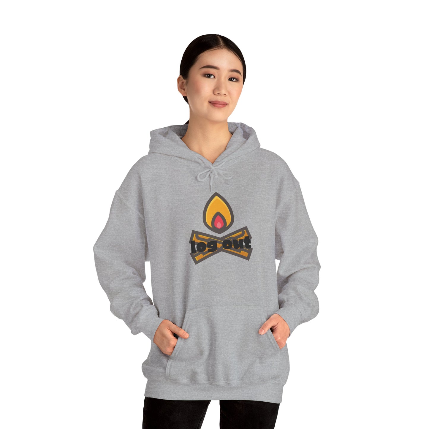 Log Out Hooded Sweatshirt