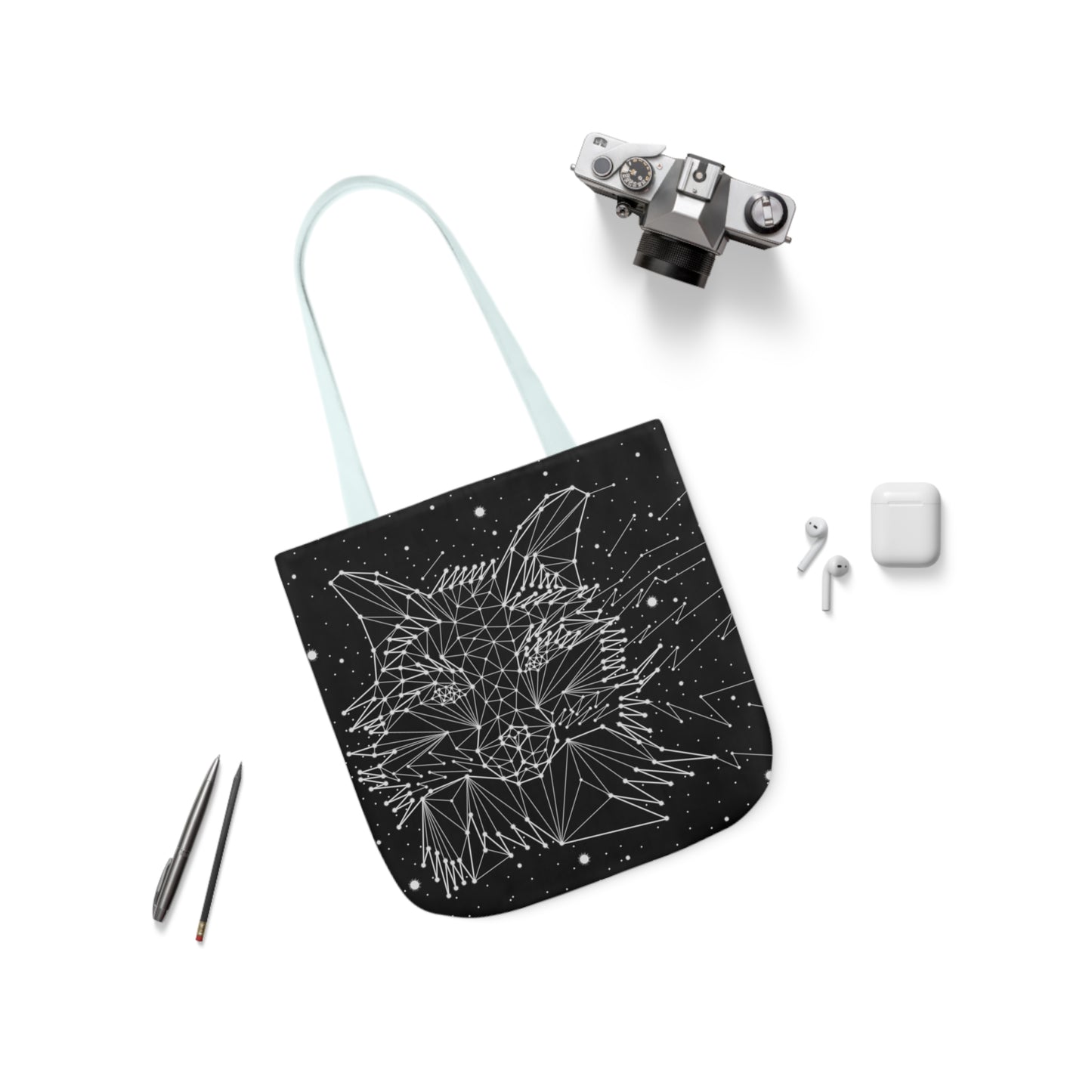 Fox Constellation Canvas Tote Bag