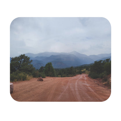 Misty Mountains and Red Roads Mouse Pad (Rectangle)