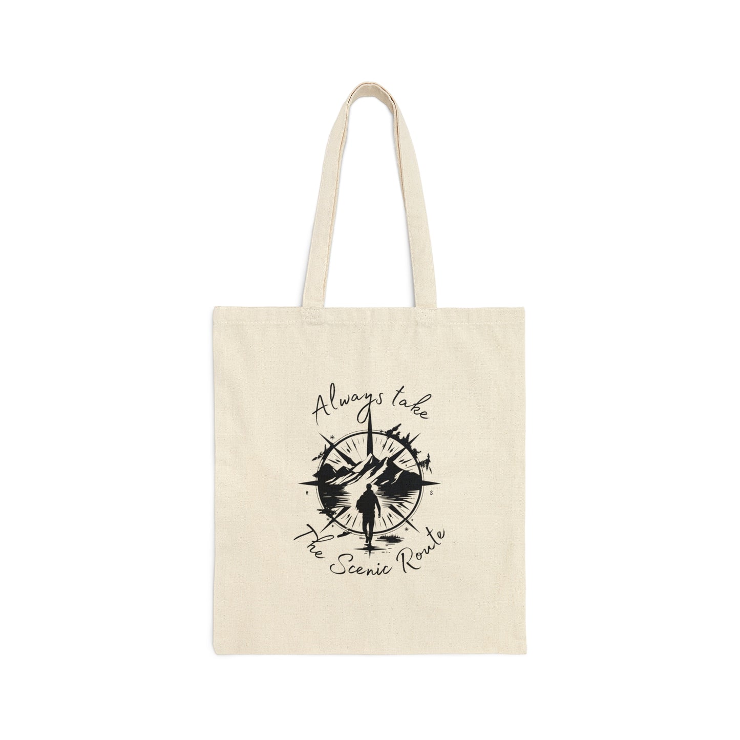 Scenic Route Cotton Canvas Tote Bag