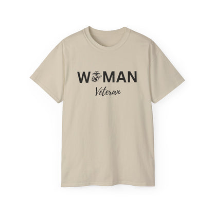 Woman Veteran - USMC - Ultra Cotton Tee