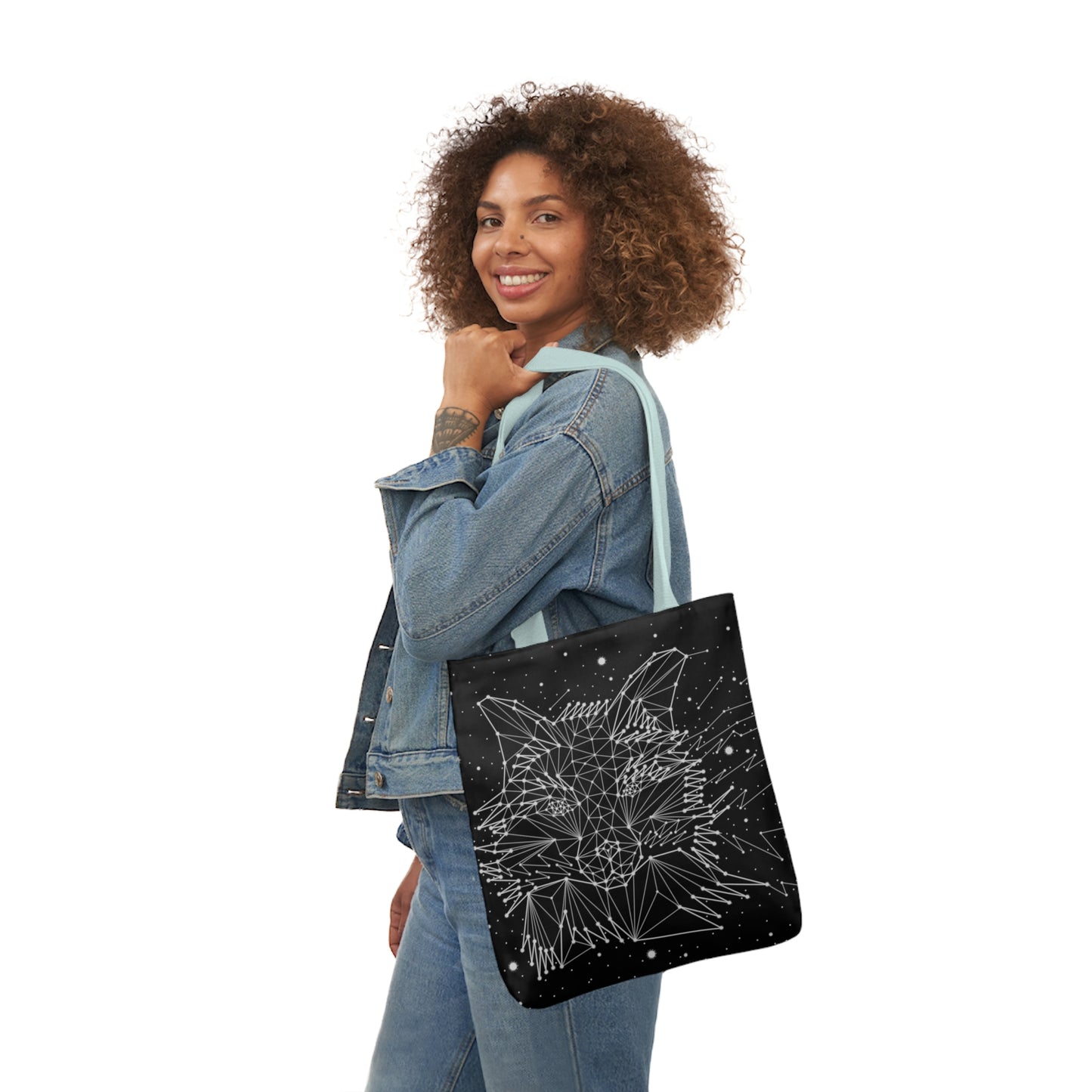 Fox Constellation Canvas Tote Bag