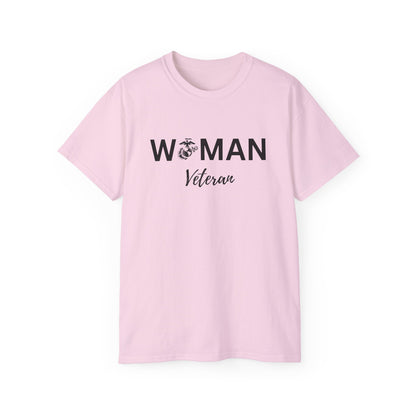 Woman Veteran - USMC - Ultra Cotton Tee