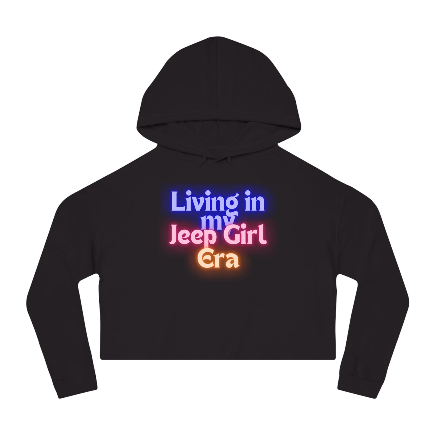 Living in my Jeep Girl Era Women’s Cropped Hooded Sweatshirt