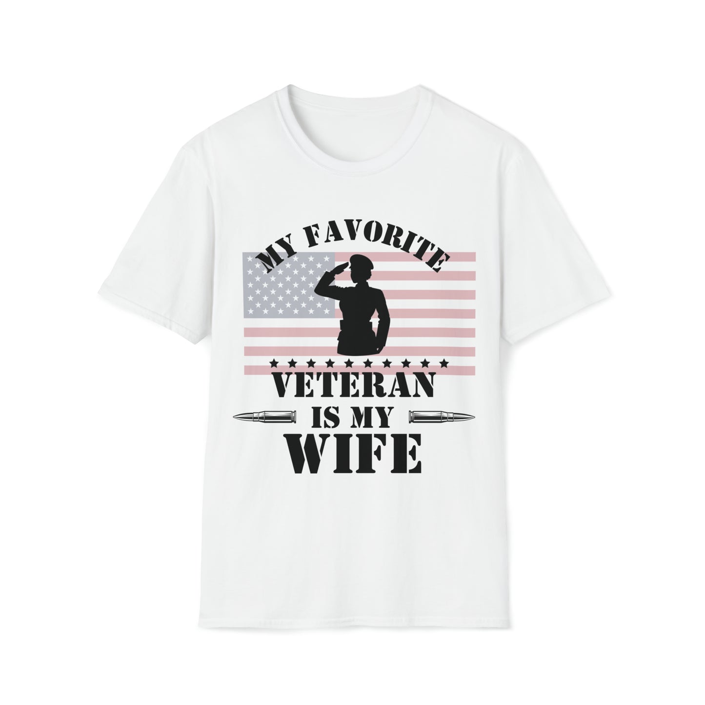 My Favorite Veteran is my Wife T-Shirt