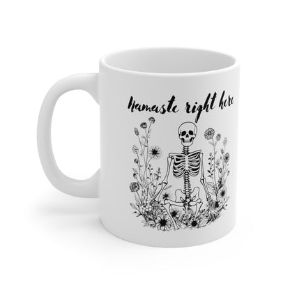 Namaste Right Here Ceramic Mug 11oz