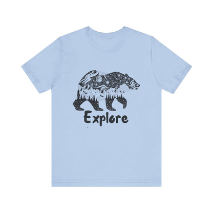 Bear Explore Unisex Jersey Short Sleeve Tee