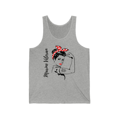 Female Marine Veteran Jersey Tank