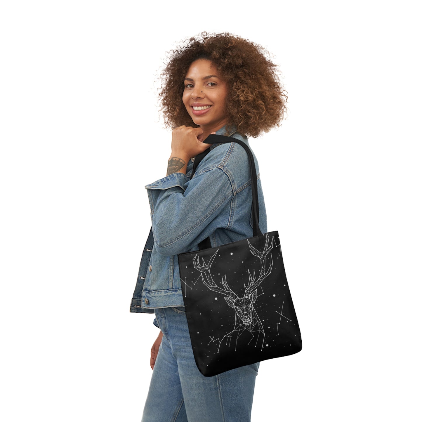 Deer Constellation Canvas Tote Bag