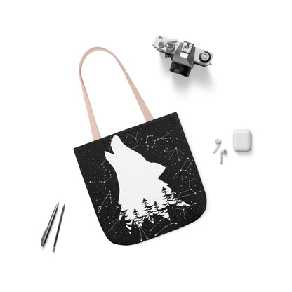 Howling Wolf Canvas Tote Bag