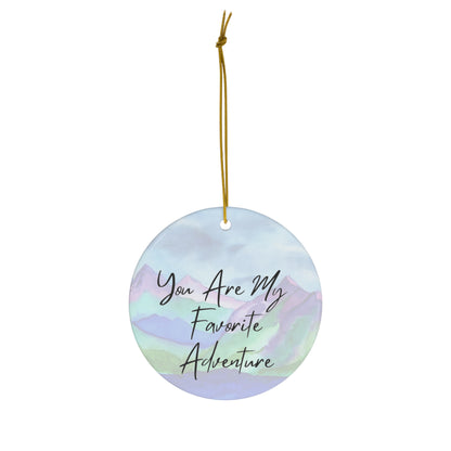 Favorite Adventure Ceramic Ornament