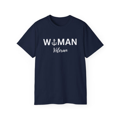 Woman Veteran - Navy Ultra Cotton Tee