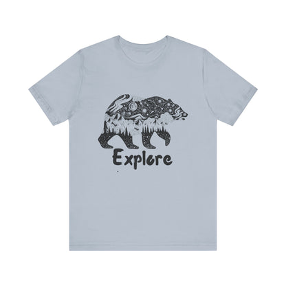 Bear Explore Unisex Jersey Short Sleeve Tee