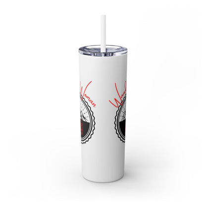 Wander Woman Skinny Tumbler with Straw, 20oz