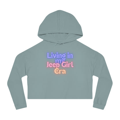 Living in my Jeep Girl Era Women’s Cropped Hooded Sweatshirt