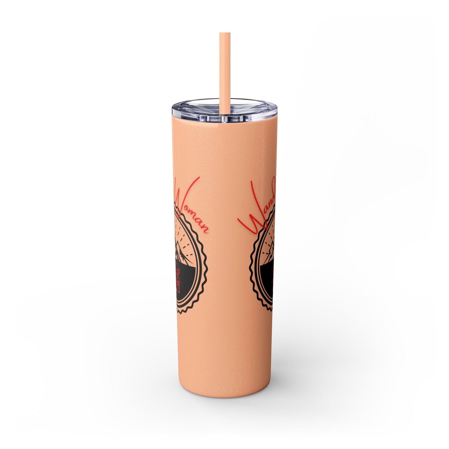 Wander Woman Skinny Tumbler with Straw, 20oz