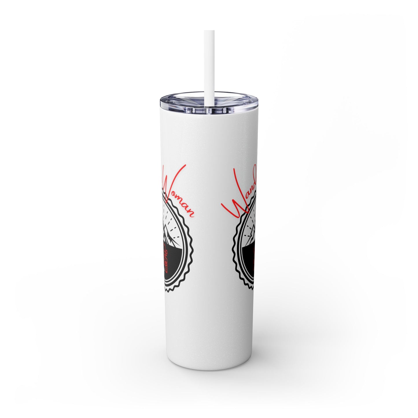 Wander Woman Skinny Tumbler with Straw, 20oz