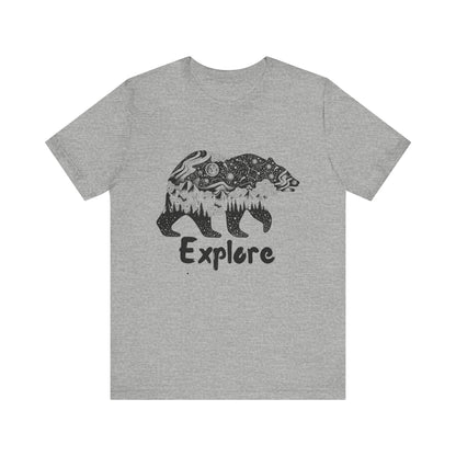 Bear Explore Unisex Jersey Short Sleeve Tee