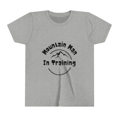 Mountain Man in Training Youth Short Sleeve Tee