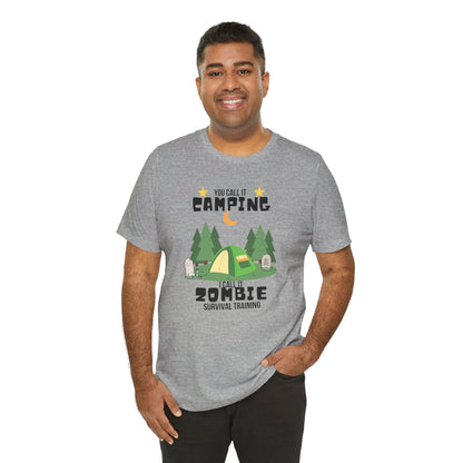 Zombie Survival Training Unisex Jersey Short Sleeve Tee