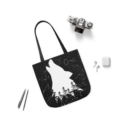 Howling Wolf Canvas Tote Bag