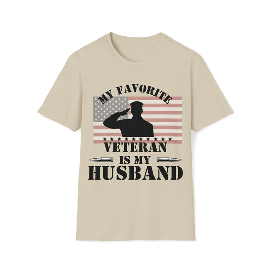 My Favorite Veteran is my Husband T-Shirt