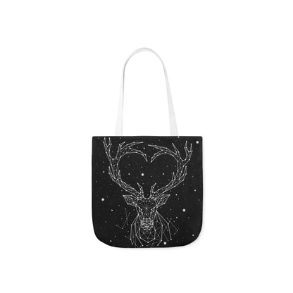 Deer Heart Constellation Canvas Tote Bag