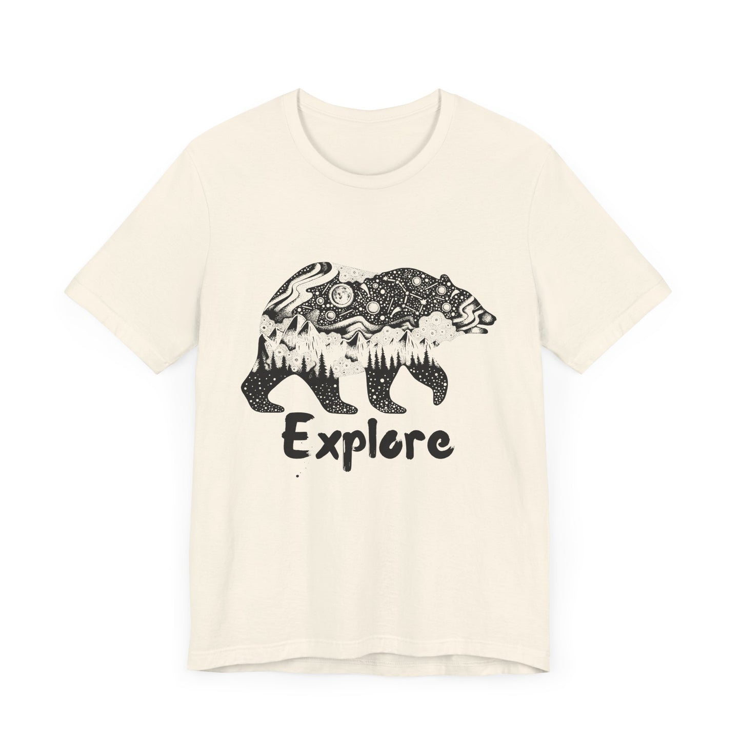 Bear Explore Unisex Jersey Short Sleeve Tee