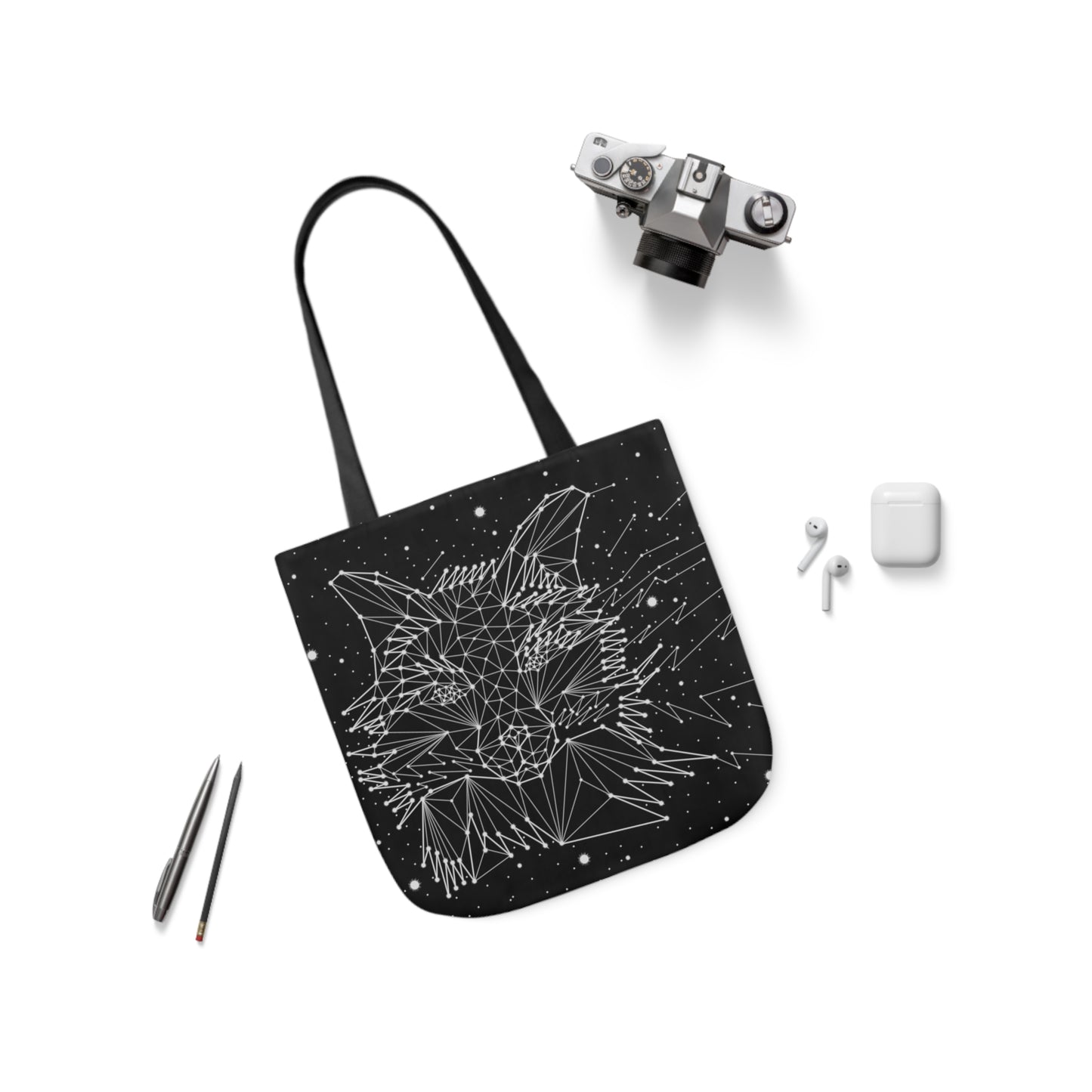 Fox Constellation Canvas Tote Bag