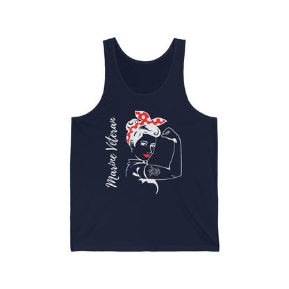 Female Marine Veteran Jersey Tank