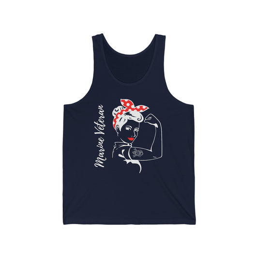 Female Marine Veteran Jersey Tank