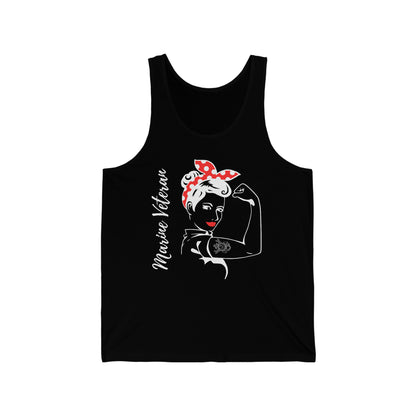 Female Marine Veteran Jersey Tank